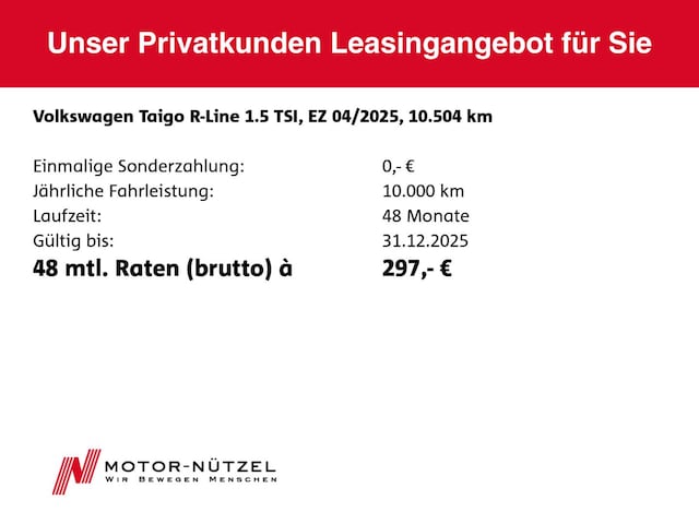 Volkswagen Taigo 1.5 TSI DSG R-Line