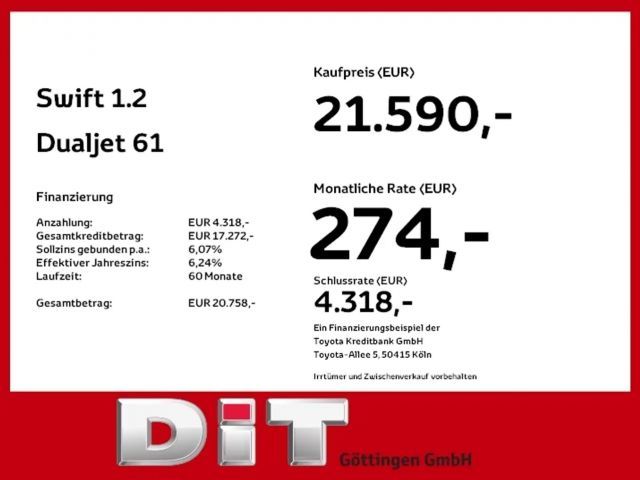 Suzuki Swift AllGrip Comfort DualJet
