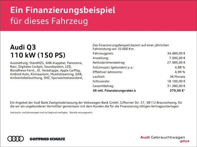 Audi Q3 35 TFSI S-Line