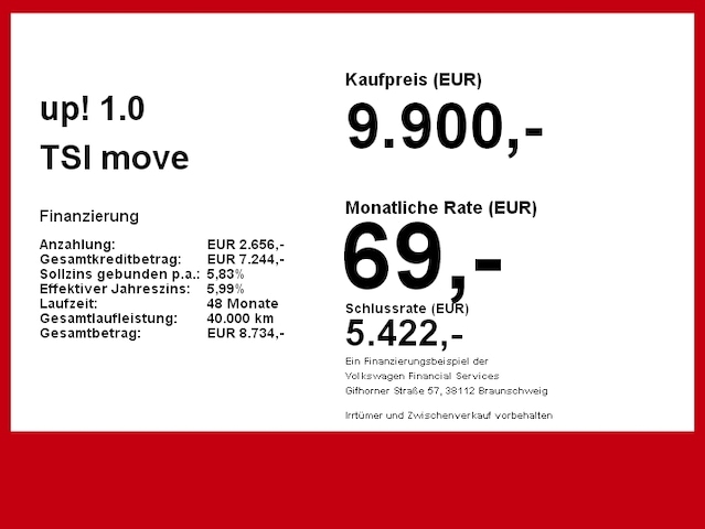 Volkswagen up! 1.0 TSI