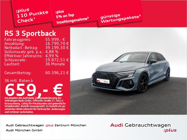 Audi RS3 Quattro S-Tronic Sportback