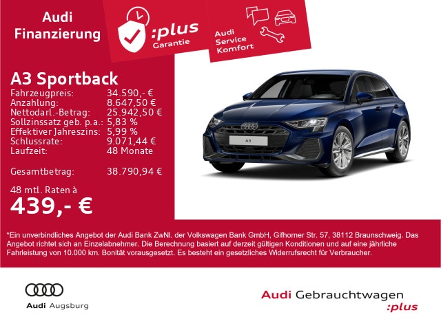 Audi A3 35 TDI S-Line S-Tronic Sportback
