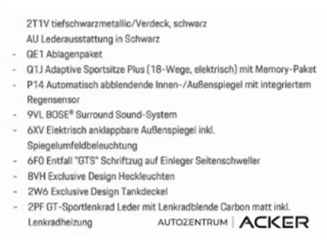 Porsche 992 Cabrio Carrera GTS