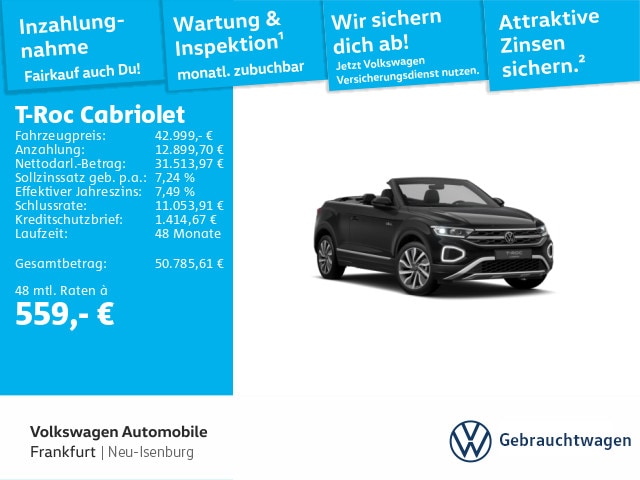 Volkswagen T-Roc 1.5 TSI Cabriolet DSG Style