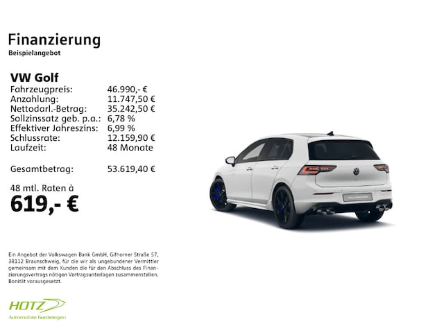 Volkswagen Golf 2.0 TSI 4Motion DSG Golf VIII