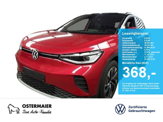 Volkswagen ID.4 286PS NP.70T ACC.5J-G.WÄRMEPUMPE.AHK.AREA-VIEW.NAVI.HUD.HARMAN.PANO