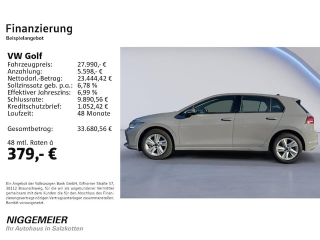 Volkswagen Golf 1.5 eTSI DSG Golf VIII Life