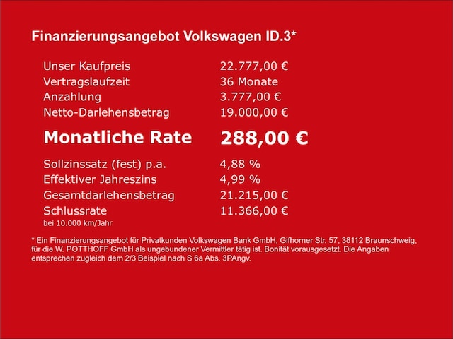 Volkswagen ID.3 Life Performance Pro