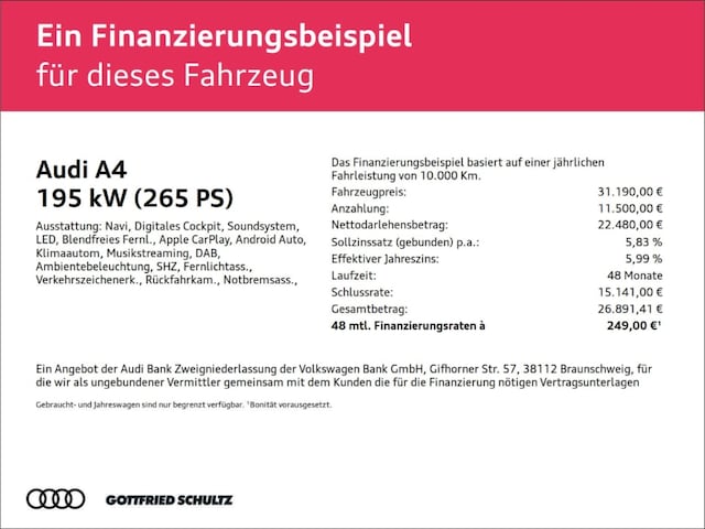 Audi A4 45 TFSI Quattro S-Tronic Sedan