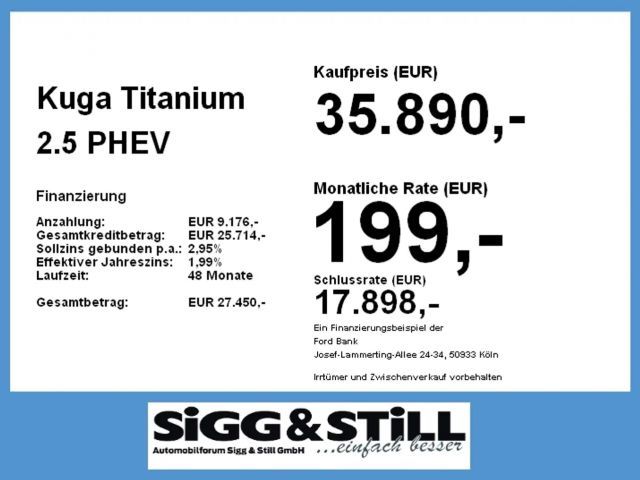 Ford Kuga Plug in Hybrid Titanium