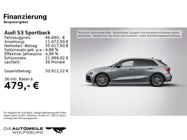 Audi S3 2.0 TFSI Quattro S-Tronic Sedan