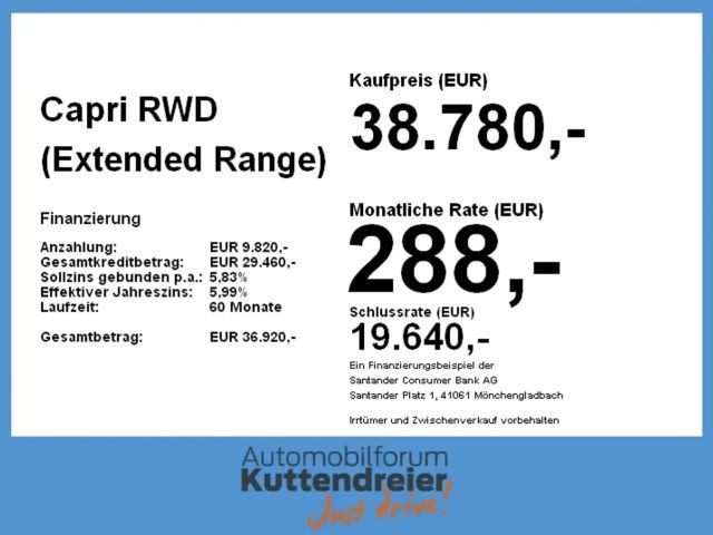 Ford Capri Premium RWD
