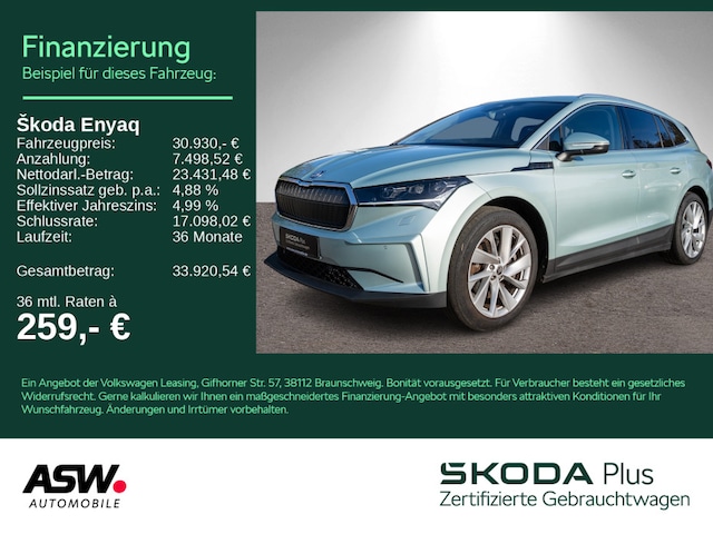 Skoda Enyaq Enyaq iV electric 80Suite LED Navi RFK LEDER AHK