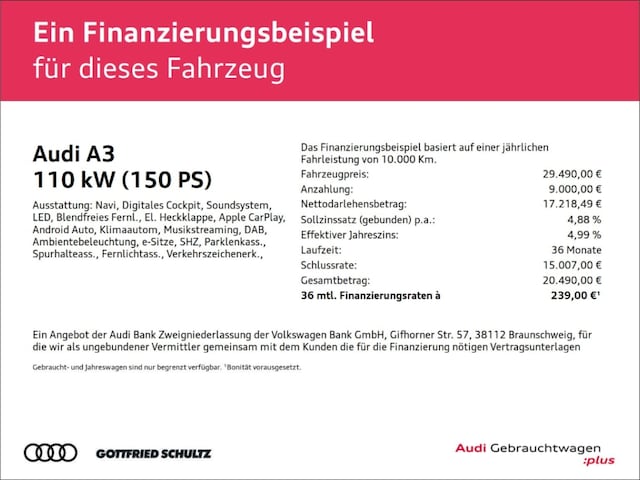 Audi A3 35 TFSI Sportback