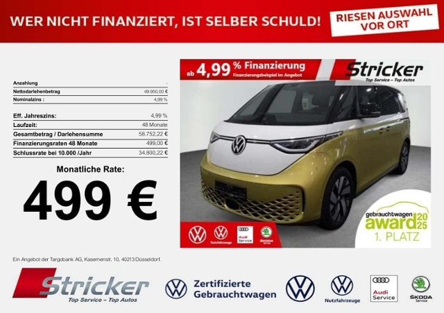 Volkswagen ID.Buzz KR 210/84 499,-ohne Anzahlung Navi ACC Kamera