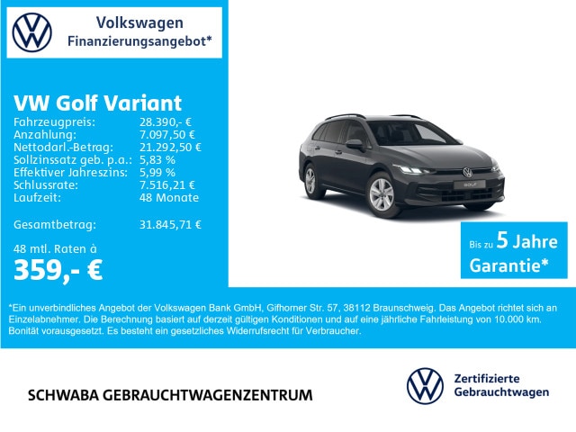 Volkswagen Golf Life Variant