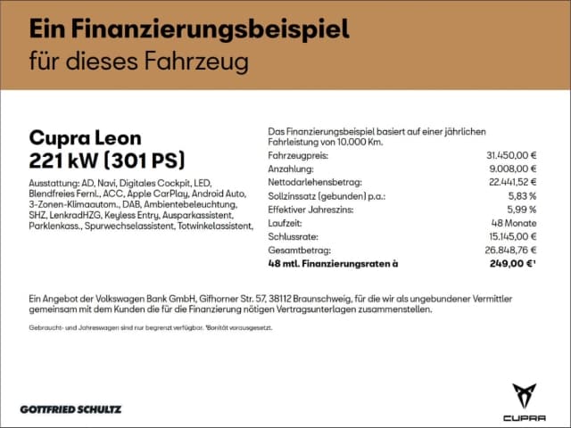 Cupra Leon 2.0 TSI DSG Sportstourer VZ