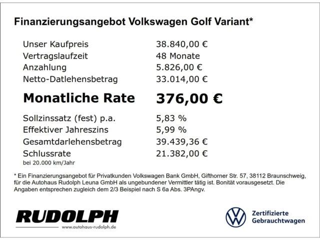Volkswagen Golf 2.0 TDI DSG Golf VIII Variant