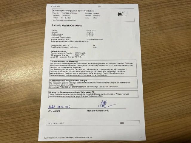 Volkswagen ID.3 58 KWh Performance Pro