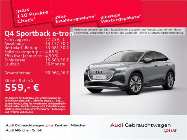 Audi Q4 e-tron 45 Virtual+/ACC/HUD/Navi+/AH