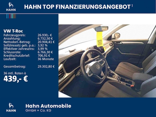 Volkswagen T-Roc 1.5 TSI DSG Life
