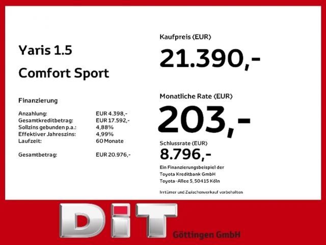 Toyota Yaris Comfort