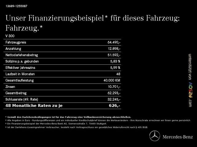 Mercedes-Benz V 300 AMG Line EXCLUSIVE