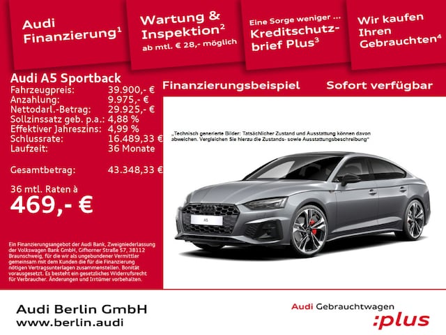 Audi A5 40 TFSI Quattro S-Tronic Sportback