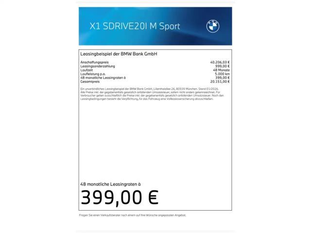 BMW X1 M-Sport sDrive20i