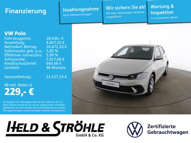 Volkswagen Polo Polo Unlimited 1.0 APP LED KLIMA PDC SHZ