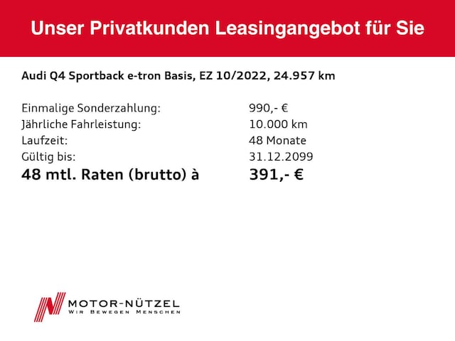 Audi Q4 e-tron 40 Sportback