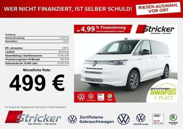 Volkswagen Multivan 2.0 TDI DSG Lang T7