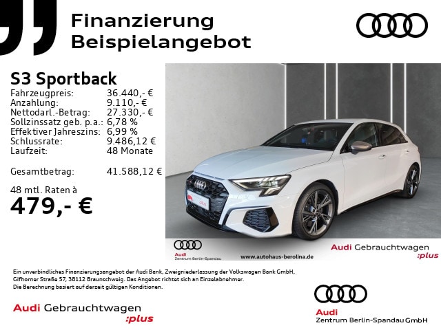 Audi S3 Quattro S-Tronic Sportback