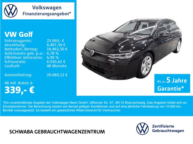 Volkswagen Golf 1.5 TSI Golf VIII Life