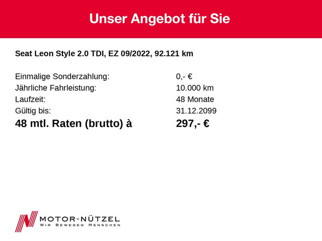 Seat Leon 2.0 TDI Sportstourer Style