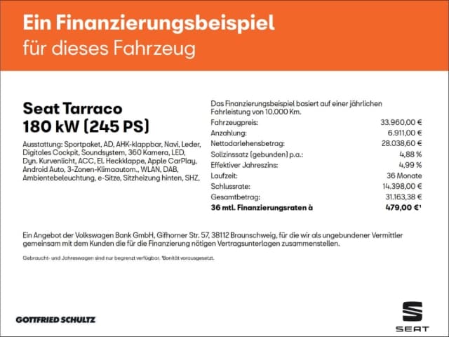 Seat Tarraco 4Drive DSG FR-lijn