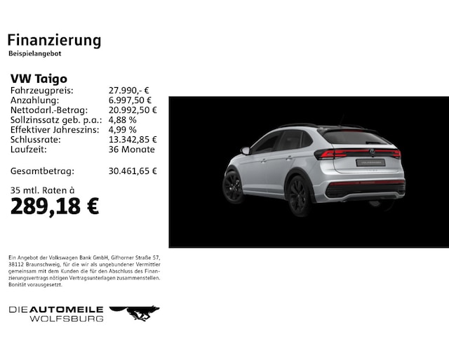 Volkswagen Taigo 1.0 TSI DSG R-Line