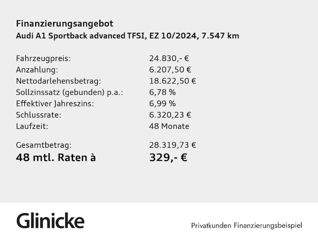 Audi A1 30 TFSI S-Tronic Sportback