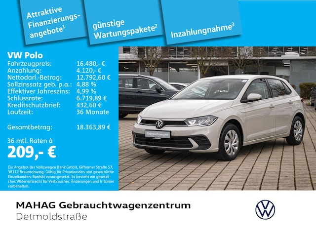 Volkswagen Polo Polo 1.0 LED Einparkhilfe DAB+ LaneAssist