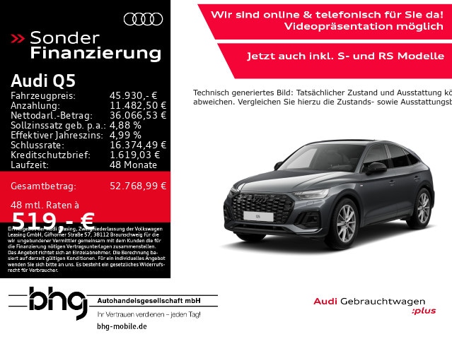 Audi Q5 45 TFSI Quattro S-Tronic Sportback