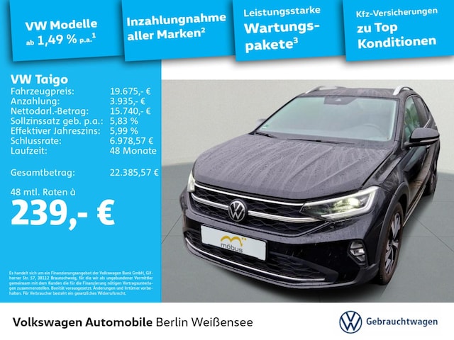 Volkswagen Taigo 1.0 TSI Style