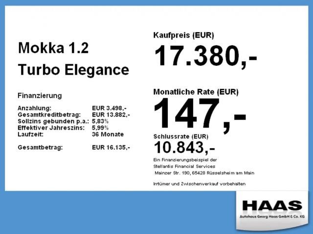 Opel Mokka 1.2 Turbo Turbo