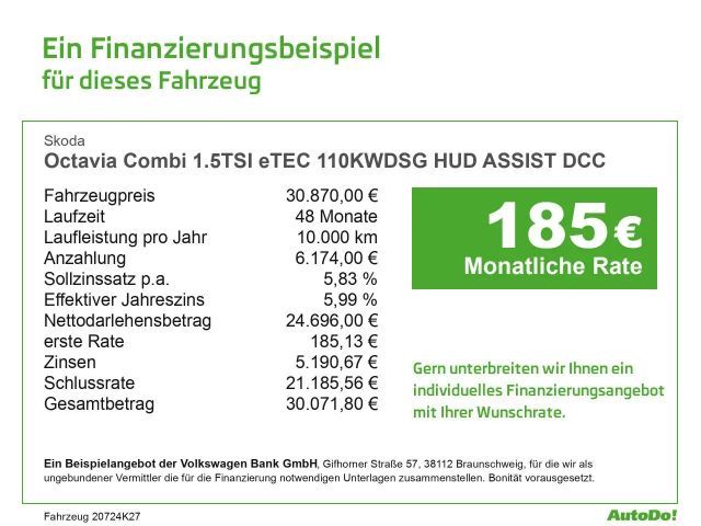 Skoda Octavia 1.5 TSI Combi