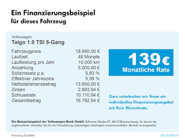 Volkswagen Taigo 1.0 TSI
