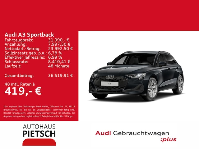 Audi A3 30 TFSI S-Tronic Sportback