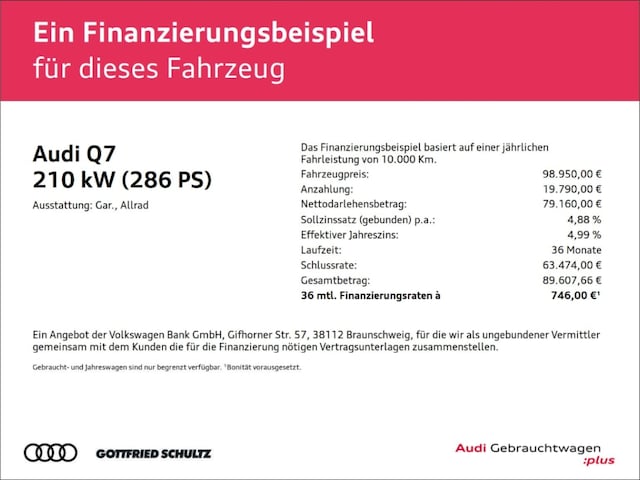 Audi Q7 50 TDI Quattro S-Line