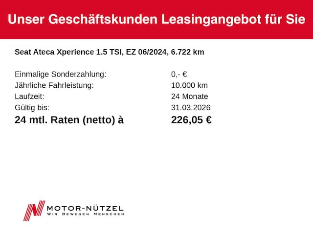 Seat Ateca 1.5 TSI DSG