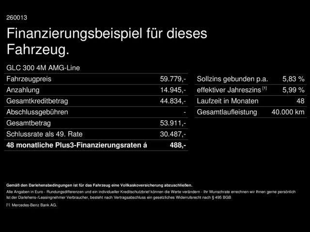 Mercedes-Benz GLC 300 4MATIC AMG Line