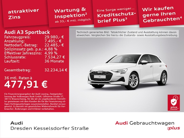 Audi A3 30 TFSI S-Tronic Sportback