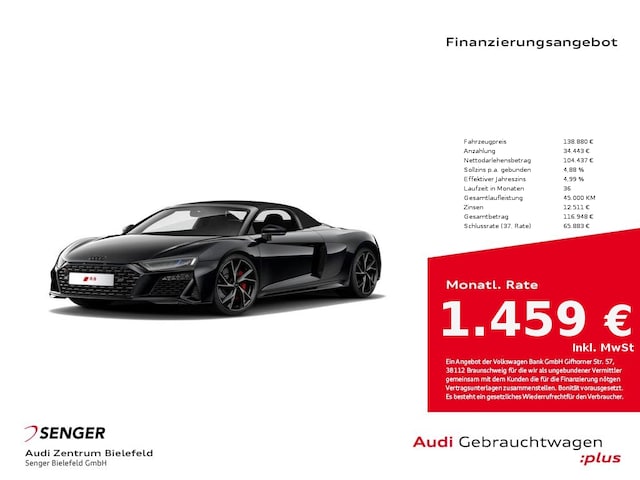 Audi R8 Performance S-Tronic Spyder V10